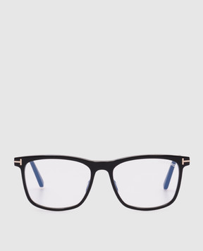 Tom Ford Чорні окуляри BLUE BLOCK з монограмою логотипа FT6038B