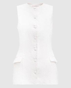 Faithfull Белый жилет Jane Vest из льна. FF3262WHT