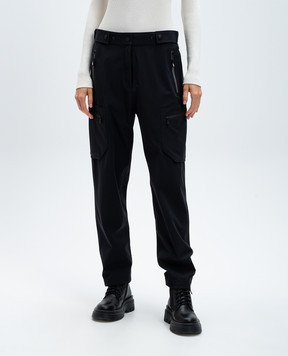 Moncler Grenoble Чорні штани з логотипом J20982A00003597FA