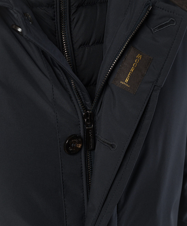 MooRER Синя пухова куртка RAFFAELLO RAFFAELLOSTP зображення 5