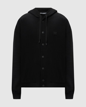 Dolce&Gabbana Черная спортивная куртка с логотипом G9BNKTG7O2K
