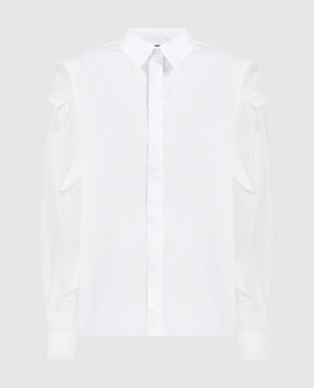 Peserico Белая блуза с аппликацией E0695900Q8928C