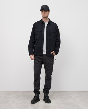 Stone Island Серые джогеры с логотипом K1S153100313S0010