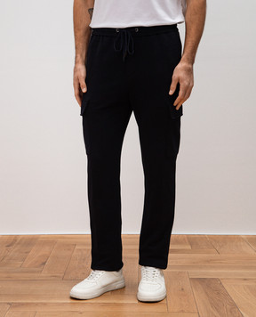 Peserico Синие спортивные брюки с логотипом. R54156J00N03825
