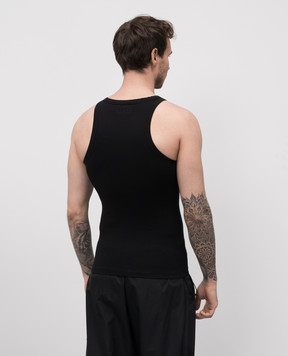 Vetements Чорна майка з логотипом UA66TO600BBm