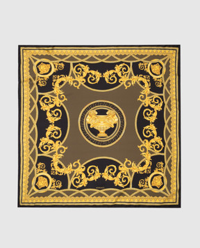 Versace Зелена хустка із шовку La Coupe des Dieux 10016001A11522