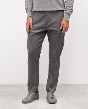 Cashmere&Whiskey Серые карго с шерстью 02583R0498