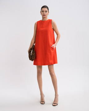 Max Mara Weekend Червона сукня RACER з льоном RACER