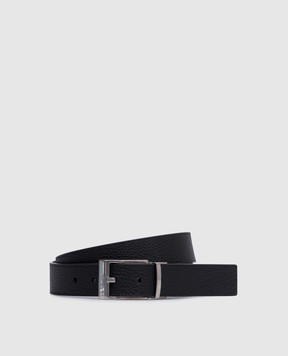 Bally Двухсторонний кожаный ремень Midnight с логотипом. MBB02LVT484