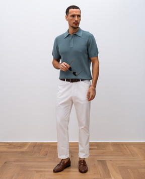 Canali Зелене поло у візерунок MK02267C1068