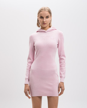 Alexander Wang Рожева сукня з капюшоном з логотипом 4KC4243014