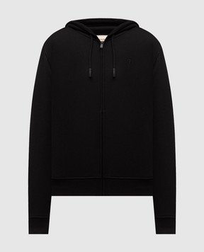 Trussardi Черная спортивная куртка с вышивкой эмблемы G8068000028NMF503F01