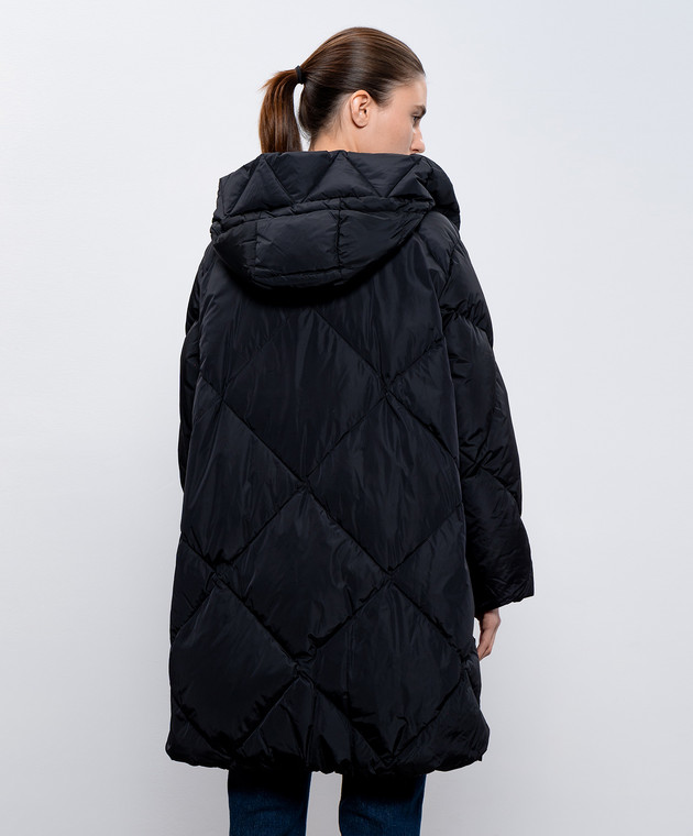 Max Mara Weekend Черный пуховик с логотипом логотип GUELFO изображение 4
