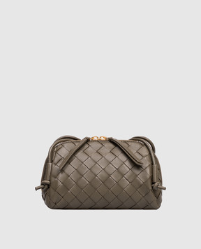 Bottega Veneta Шкіряна сумка Concert кольору хакі 794258VCPP1