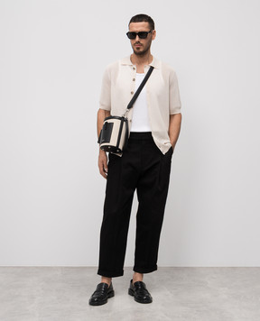 Dolce&Gabbana Чорні штани з відворотами GP11LTFU6X8