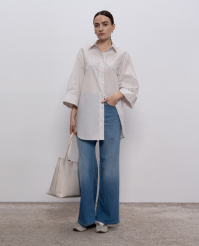 Peserico Белая удлиненная рубашка S0630302769