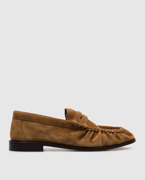 Saint Laurent Коричневі замшеві лофери 8189082W5AC