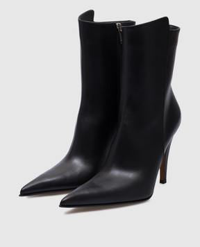 Alexander McQueen Чорні шкіряні ботильйони Birdee 808127WHABP