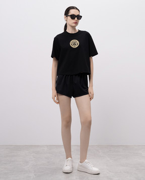 Versace Черные шорты Greca 10036901A11119