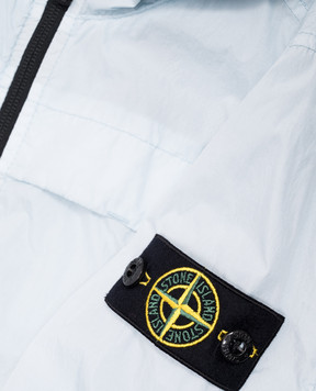Stone Island Дитяча блакитна вітровка з патчем K1S164100001S003314
