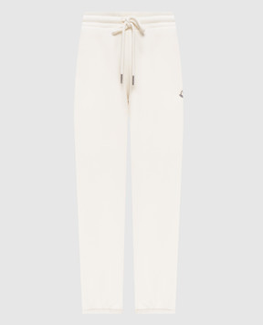 Moncler Бежевые джогеры с нашивкой логотипа K20938H0000689B0Q