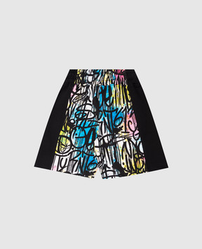 Sprayground Детские черные шорты Street Art SPY1218E