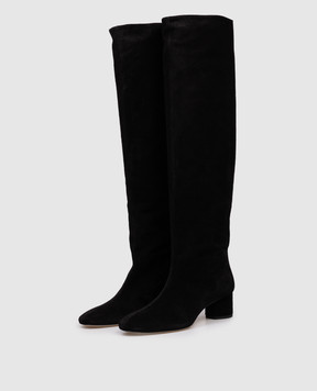 Aeyde Черные замшевые сапоги Willa KBDUBR45RO115FW24800022