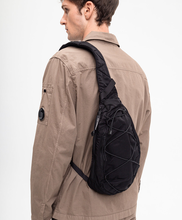 C.P. Company Черная сумка-слинг Nylon B с логотипом MAC114A005269G изображение 2