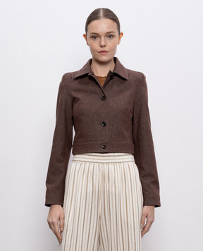 Max Mara Коричнева джинсова куртка CARPA CARPA