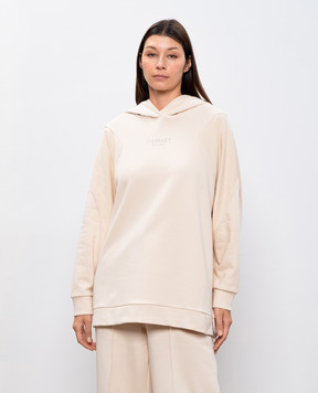 Twinset Бежеве худі з логотипом 242TP2041