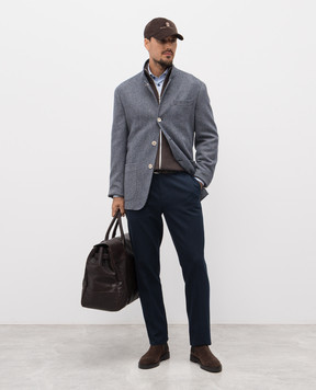 Brunello Cucinelli Коричневый кардиган из кашемира M22202506