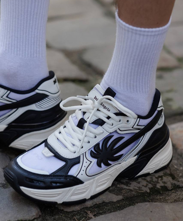 Palm Angels Комбинированные кроссовки PA 4 с логотипом PMIA102S25FAB001 изображение 7