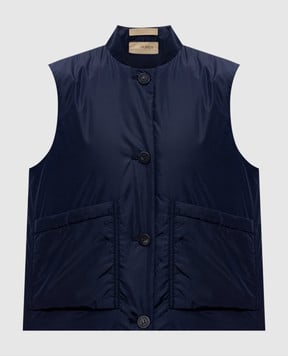 Woolrich Синий жилет прямого кроя CFWWVE2000FRUT5004