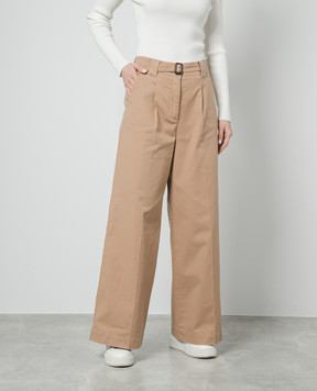 Max Mara Weekend Коричневые брюки клеш Pino PINO