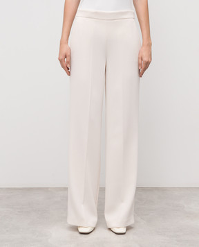 Twinset Білі штани з логотипом 252TP2160