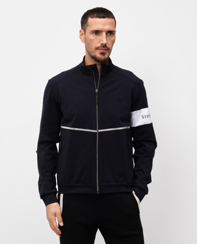 Stefano Ricci Чорна спортивна куртка з логотипом M6J52R0160PAEA2S