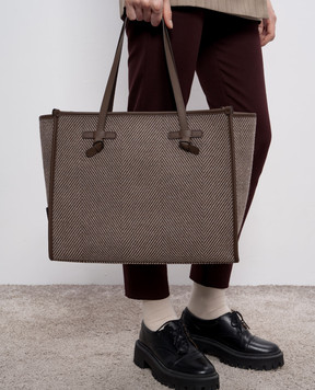 Gianni Chiarini Коричнева сумка-тоут Marcella у візерунок BS6850SPIGA