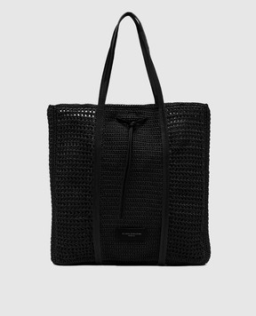 Gianni Chiarini Черный плетеный шопер VICTORIA BS11582SMCRH