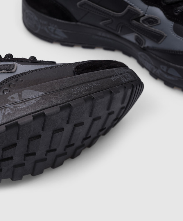 Premiata Черные кожаные кроссовки NOUS NOUS изображение 5