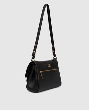 Balenciaga Черная кожаная сумка-мессенджер Bel Air Flap 8337712ABAV