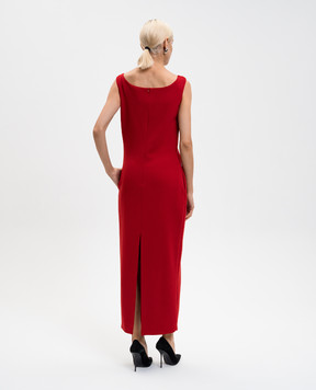 Magda Butrym Червона сукня міді з вовни DRESS13237925