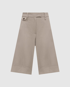 Brunello Cucinelli Бежеві бермуди Sartorial Long з льоном ML145P8866