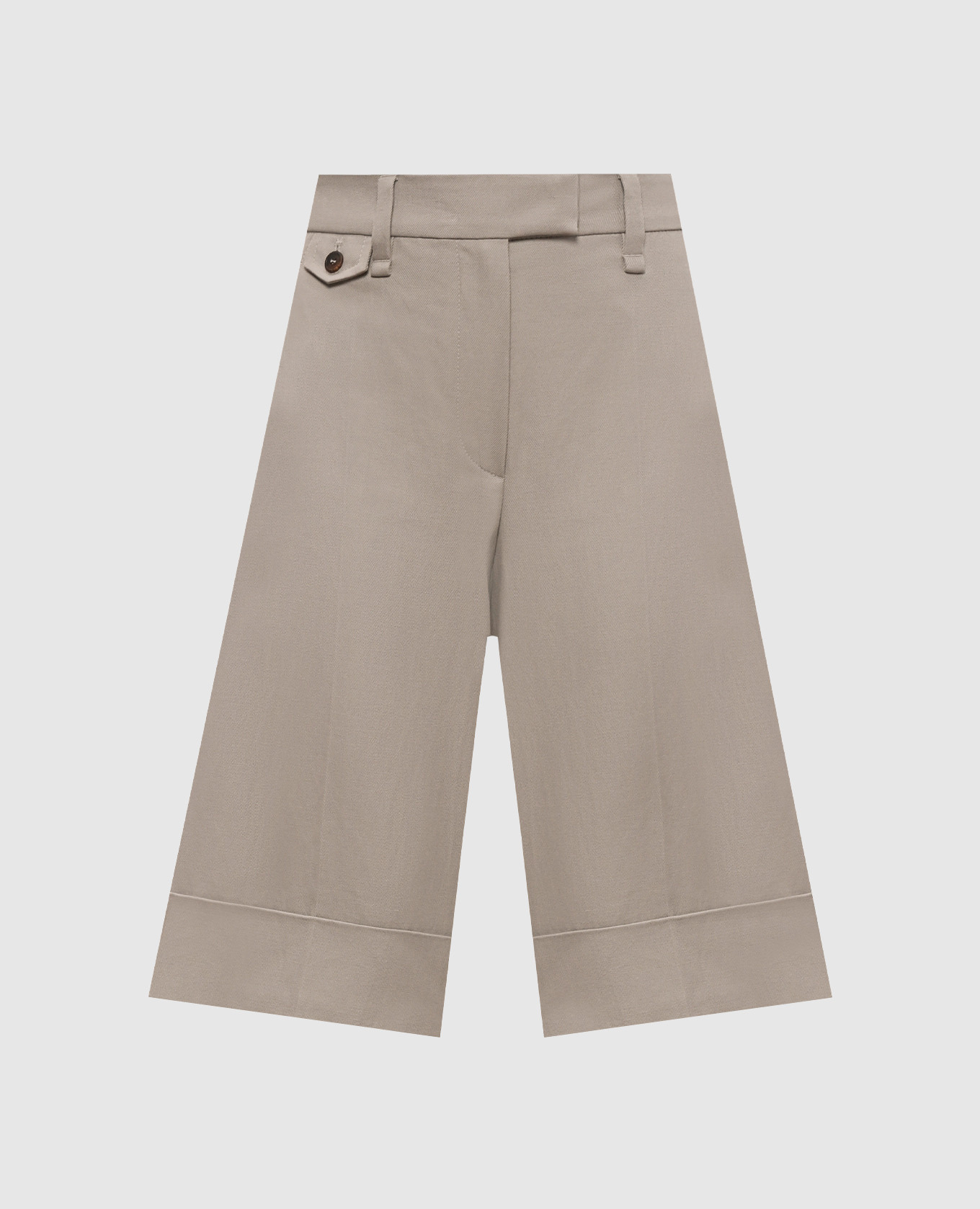 

Бежевые бермуды Sartorial Long с льном, Бежевый, Шорты