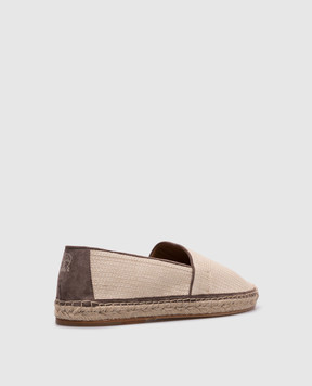 Brunello Cucinelli Бежевые эспадрильи из рафии MZUOAJQ726