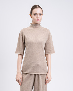 Jil Sander Бежевый топ из кашемира J40GP0001J13204