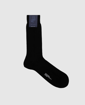 RiminiVeste Черные носки Doppio Ritorto WN8000