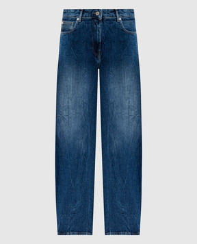 Twinset Синие джинсы с эффектом потертости 252AP2421