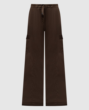 Tom Ford Коричневі карго із шовку PAW632FAX881