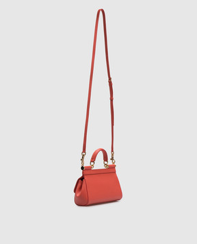 Dolce&Gabbana Червона шкіряна сумка SICILY BB7116A1001