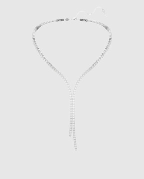 Swarovski Серебристые бусы Matrix Y с кристаллами 5707988